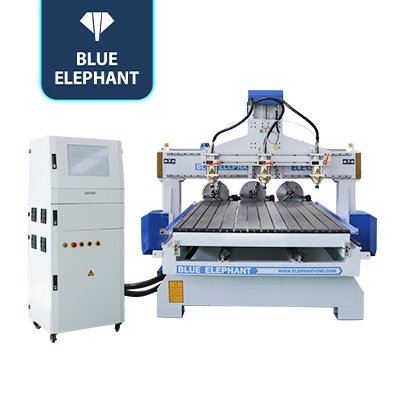 4'×8' Multi Head CNC Router with Rotary Device for Sale in Lithuania, CA
